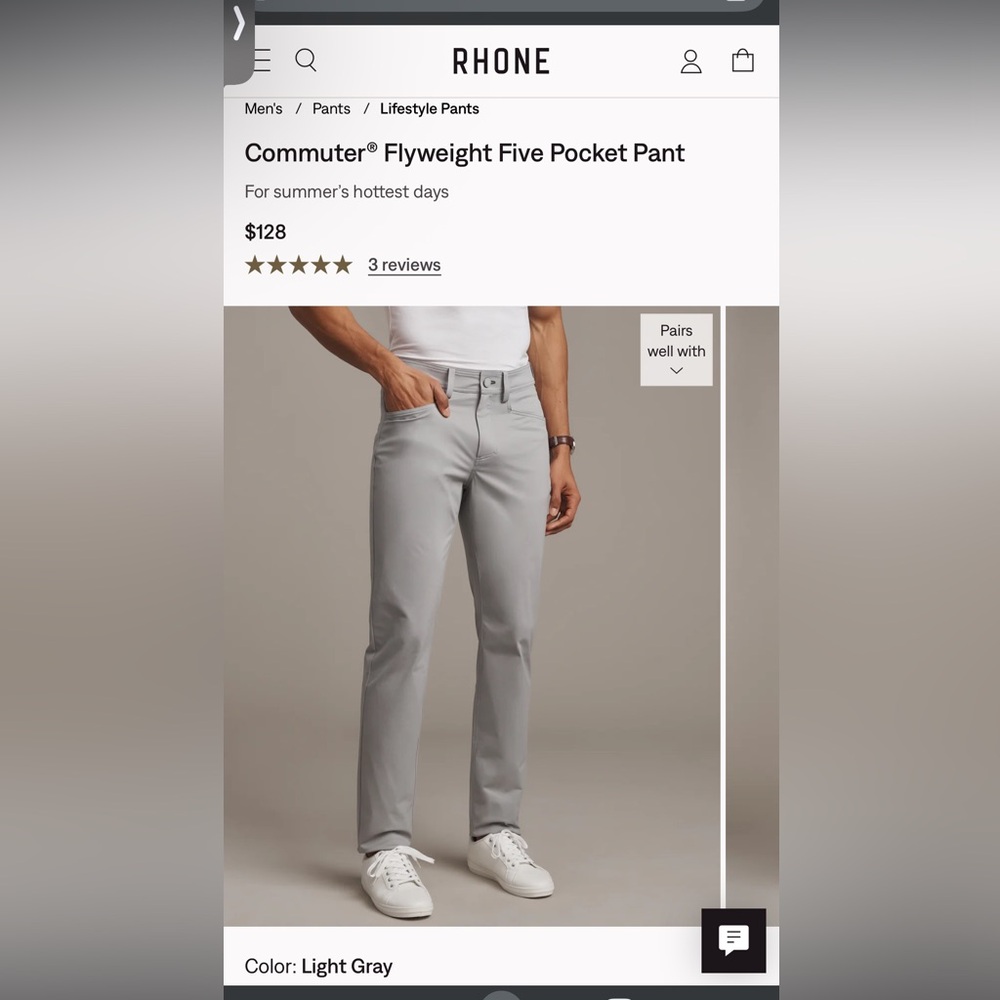 Rhône Commuter® Flyweight Five Pocket Pant